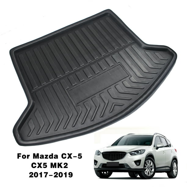 Black Rear Cargo Liner Floor Mats For Mazda CX-5 CX5 KF 2017 2019 17-19 Car